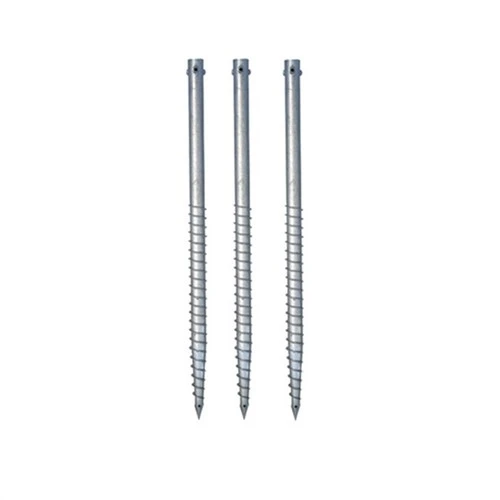 Piles helical galvanisées de poteau en métal pour le mur de soutènement