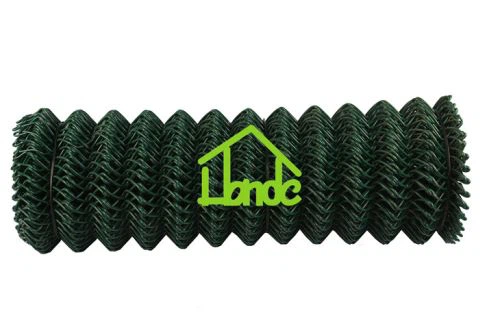 Clôture en plastique de maillon de chaîne enduite